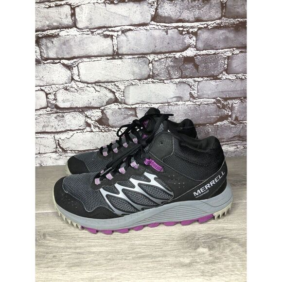 Merrell Wildwood Mid Waterproof Trail Running Hiking Shoes Women 9.5M US J135358 - Picture 5 of 16